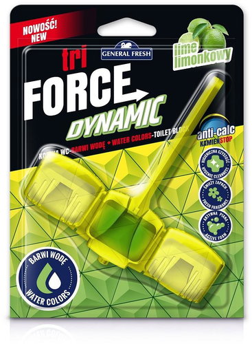 General Fresh WC závěs GF Tri-force Dynamic water color 45 g, lime - Toilet Block - Main image