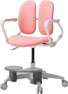 3DE Duorest Milky růžová s podpěrou nohou - Dětská židle k psacímu stolu