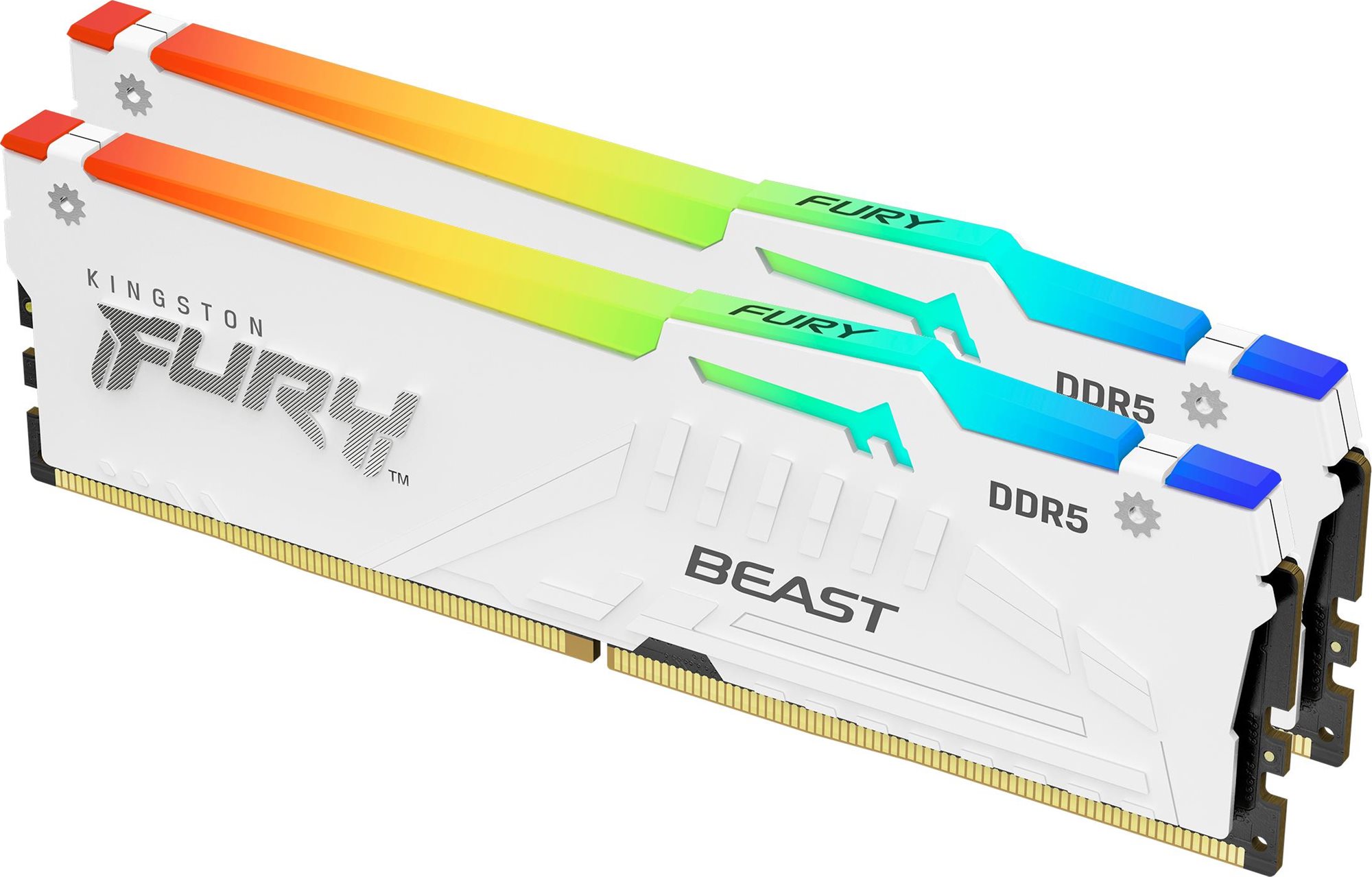 Kingston FURY 64GB KIT DDR5 6000MHz CL40 Beast White RGB XMP - RAM