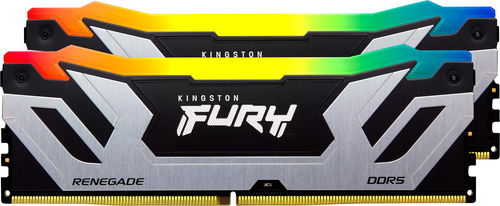 Kingston FURY 24 GB DDR5 8400 MT/s CL40 CUDIMM Renegade RGB Silver XMP - Operačná pamäť - Hlavný obrázok