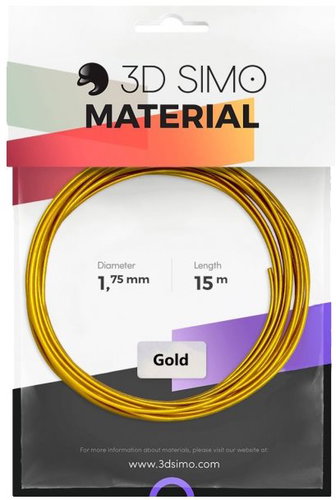 3DSimo Filament REAL GOLD - gold 15m - 3D Pen Filament - Main image