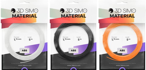 3DSimo ABS II - Orange, Black, White - 3D Pen Filament - Main image