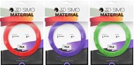 3DSimo Filament PLA II - rot, violett, grün 15m - Filament