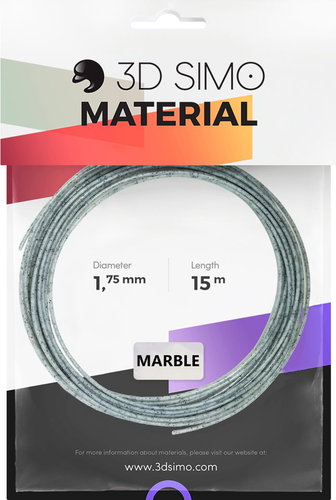 3DSimo Filament MARBLE - grey 15m - 3D Pen Filament - Main image