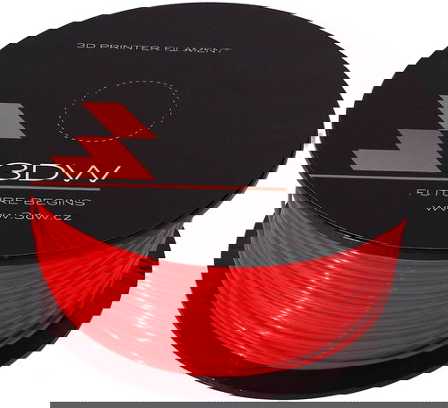 3D World PLA 1.75mm 0.5kg red - Filament - Main image