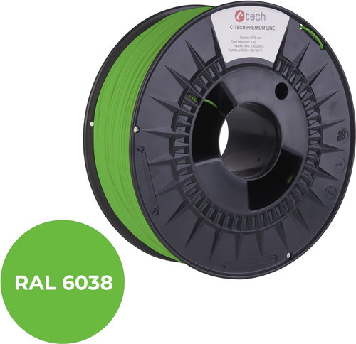 C-TECH Filament PREMIUM LINE PETG grün RAL6038 - Filament - Hauptbild