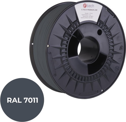 C-TECH filament PREMIUM LINE PLA steel grey RAL7011 - Filament - Main image