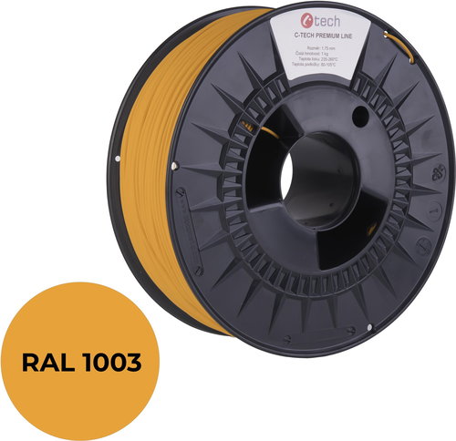 C-TECH filament PREMIUM LINE PLA signal yellow RAL1003 - Filament - Main image