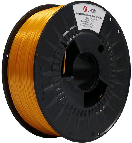 C-TECH filament PREMIUM LINE PLA Silk yellow-orange RAL2000 - Filament - Main image
