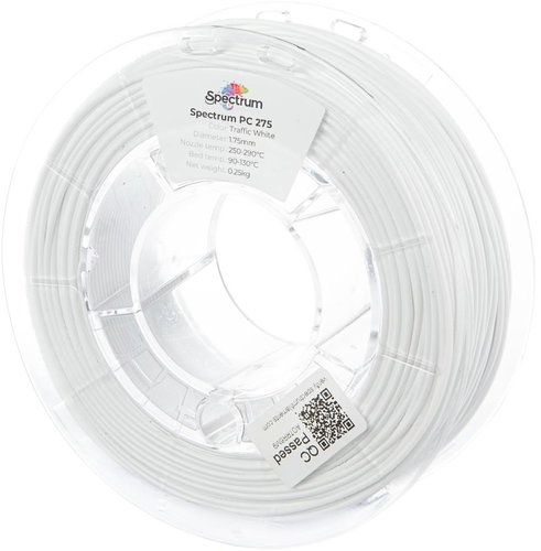 Filament Spectrum PC 275 1.75mm Traffic White 0.25kg - Filament - Main image