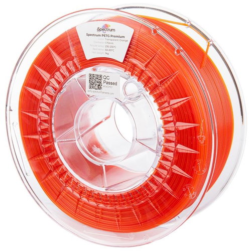 Filament Spectrum Premium PET-G 1.75mm Transparent Orange 1kg - Filament - Main image