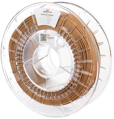 Filament Spectrum WOOD 1.75 mm Natural 0.5 kg - Filament - Hlavný obrázok
