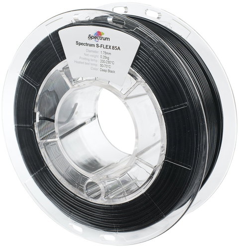 Filament Spectrum S-Flex 85A 1,75 mm Deep Black 0,25 kg - Filament - Hlavný obrázok