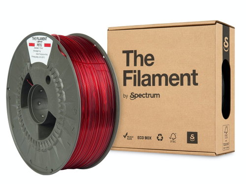 The Filament PETG 1.75mm Transparent Red 1kg - Filament - Main image