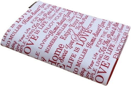 Book cover Red lettering on white: size 22 x 32 cm - Book Cover - Main image