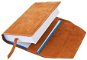 Book Cover Leather book cover with bookmark Honey - Obal na knihu