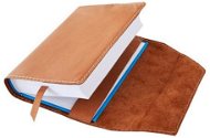 Book Cover Book cover leather with bookmark Walnut - Obal na knihu