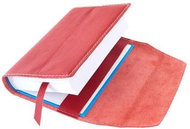 Book cover leather with bookmark Red - Book Cover