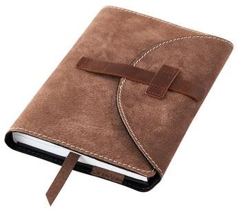 Leather book cover with buckle Brown - Book Cover - Main image