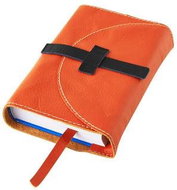 Leather book cover with clasp Brick - Book Cover