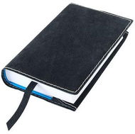 Book Cover Book cover with bookmark D238 Black XL - Obal na knihu