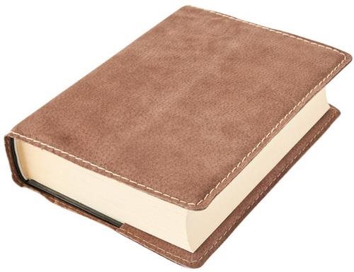 Book cover Classic XL D32 Brown suede - Book Cover - Main image