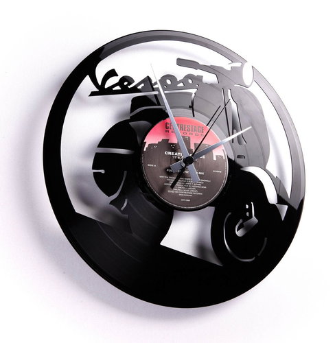 DISCOCLOCK Vespa Scooter  - Wall Clock - Main image