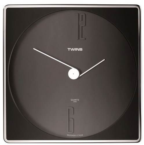  Twins 06 black  - Clock - Main image