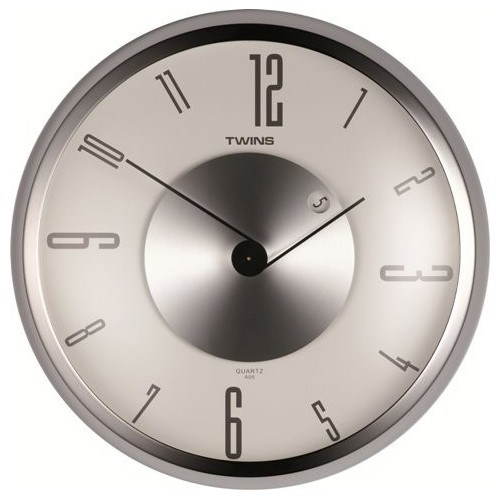  Twins 05 white  - Clock - Main image