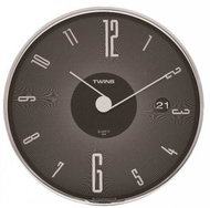  Twins 04 black  - Wall Clock