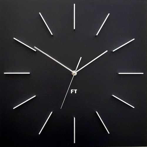 FUTURE TIME FT1010BK  Square Black - Wall Clock - Main image