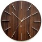 FUTURE TIME FT2010WE Round Dark Natural Brown - Wall Clock