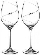 Diamante sklenice na bílé víno Silhouette City s kamínky Swarovski 360ml 2KS - Sklenice
