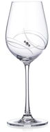 Diamante sklenice na bílé víno Atlantis s kamínky Swarovski 400 ml 6KS - Sklenice