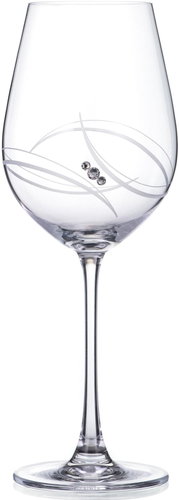 Diamante red wine glass Atlantis with Swarovski stones 500 ml 6KS - Glass - Main image