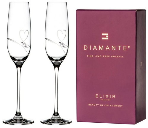 Diamante Romance with Swarovski rhinestones 200ml 2pcs - Glass - Main image