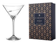 Diamante Cut martini glasses Swarovski Silhouette City 240 ml 2 pcs - Glass