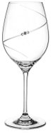 Diamante Silhouette City red wine glass with Swarovski crystals 470 ml 1 pc - Glass