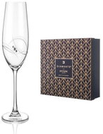 Diamante Champagne glass Atlantis Epitome with Swarovski crystals 260 ml 6 pcs - Glass