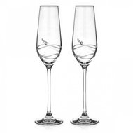 Diamante Champagne glass Venezia Epitome with Swarovski crystals 230 ml 2 pcs - Glass