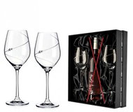 Diamante Wine glass set Silhouette City 360 ml 2 pcs - Glass