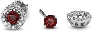 DIAMOND SPOT Rubínové náušnice s diamanty ER111148WR (Au 585/1000, 2,28 g) - Náušnice