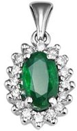 DIAMOND SPOT Přívěsek Diana se smaragdem ASDP3853EM (Au 585/1000, 1,91 g) - Přívěsek