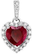 DIAMOND SPOT Přívěsek rubínové srdce SRP115681R (Au 585/1000, 1,02 g) - Charm