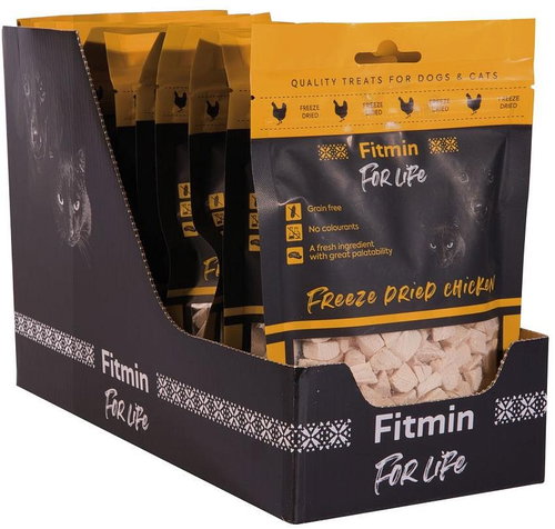Fitmin For Life Chicken freeze dried treats for dogs and cats 30g (10pcs) - Dog Jerky - Main image