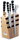Wooden magnetic knife rack with accessories from the series 1905