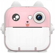 Leventi Instantní fotoaparát, mini termální tiskárna kočička, barva růžová - Instant Camera