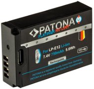 PATONA baterie pro Canon LP-E12 750mAh Li-Ion Platinum USB-C nabíjení - Camera Battery