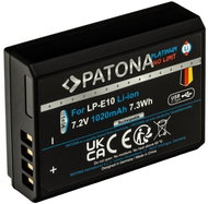 PATONA PLATINUM compatible with Canon LP-E10 USB-C charging - Camera Battery