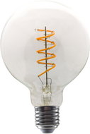 Diolamp LED Spiral Filament bulb Globe clear G95 4W, 230V, E27, 1800K, 300Lm, 360°, Dim - LED Bulb